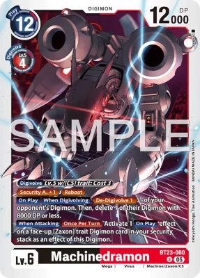 Machinedramon, Digimon card BT23-060