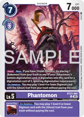 Phantomon, Digimon card BT23-065