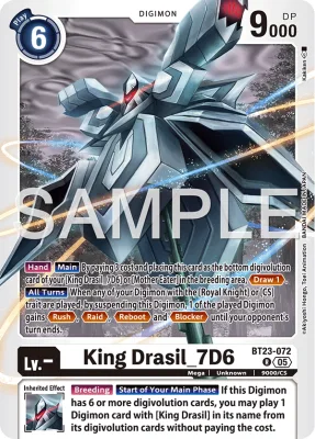 King Drasil_7D6, Digimon card BT23-072