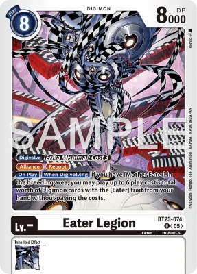 Eater Legion, Digimon card BT23-074