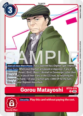 Gorou Matayoshi, Digimon card BT23-078