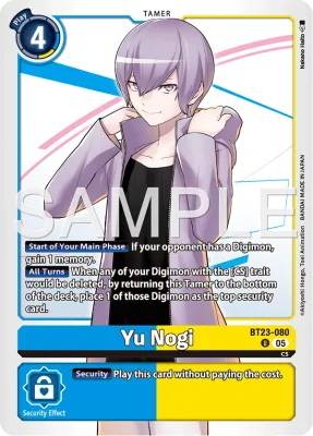 Yu Nogi, Digimon card BT23-080