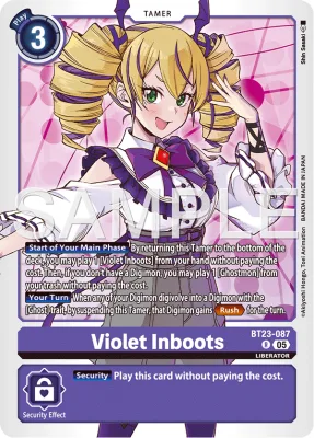 Violet Inboots, Digimon card BT23-087