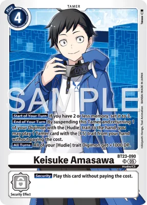 Keisuke Amasawa, Digimon card BT23-090