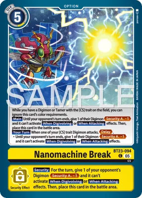 Nanomachine Break, Digimon card BT23-094