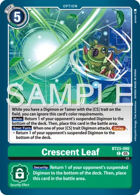 Crescent Leaf, Digimon card BT23-095
