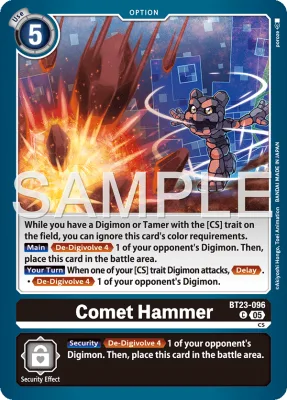 Comet Hammer, Digimon card BT23-096