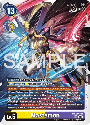 Mastemon, Digimon card BT23-102