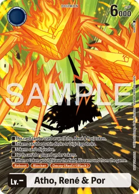 Atho, René & Por, Digimon card BT23-TOKEN