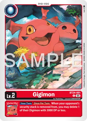 Gigimon, Digimon card BT24-001