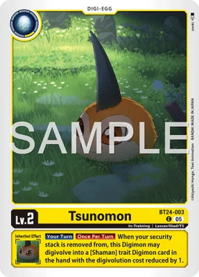 Tsunomon, Digimon card BT24-003