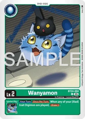 Wanyamon, Digimon card BT24-004