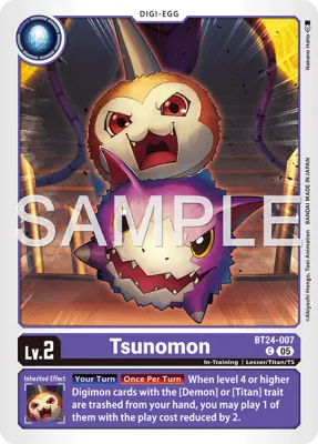 Tsunomon, Digimon card BT24-007