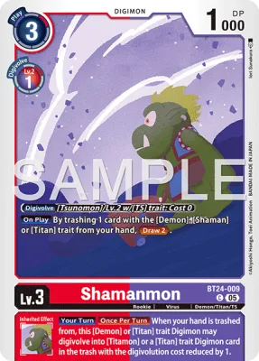 Shamanmon, Digimon card BT24-009