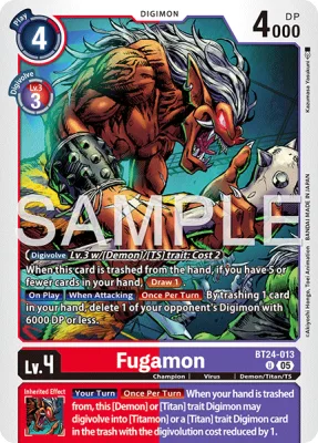 Fugamon, Digimon card BT24-013