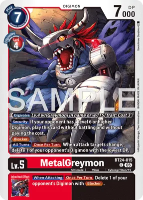MetalGreymon, Digimon card BT24-015