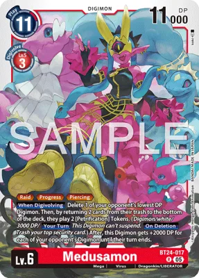 Medusamon, Digimon card BT24-017