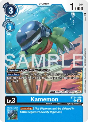 Kamemon, Digimon card BT24-019