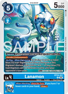 Lanamon, Digimon card BT24-027