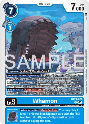 Whamon, Digimon card BT24-029