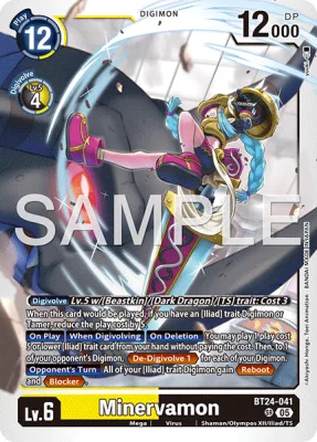 Minervamon, Digimon card BT24-041