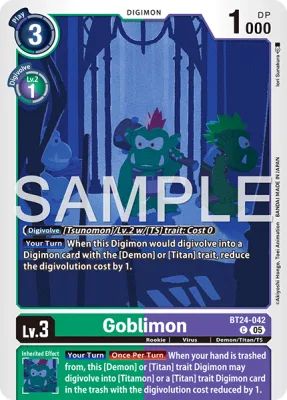 Goblimon, Digimon card BT24-042