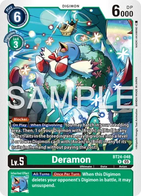 Deramon, Digimon card BT24-048