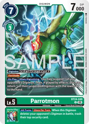 Parrotmon, Digimon card BT24-049
