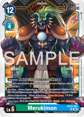 Merukimon, Digimon card BT24-051