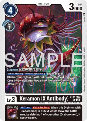 Keramon (X Antibody), Digimon card BT24-052