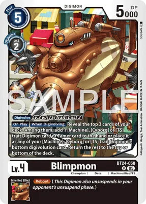 Blimpmon, Digimon card BT24-058
