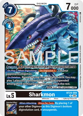 Sharkmon, Digimon card BT24-059