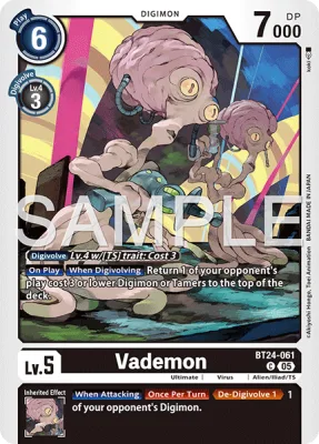 Vademon, Digimon card BT24-061