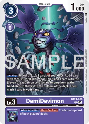 DemiDevimon, Digimon card BT24-068