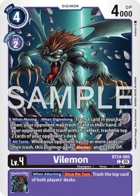 Vilemon, Digimon card BT24-069