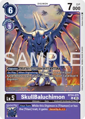 SkullBaluchimon, Digimon card BT24-075