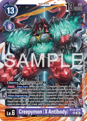Creepymon (X Antibody), Digimon card BT24-078