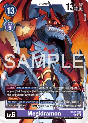 Megidramon, Digimon card BT24-080