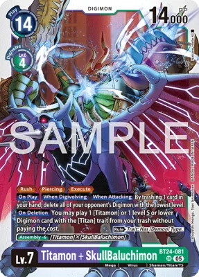 Titamon + SkullBaluchimon, Digimon card BT24-081