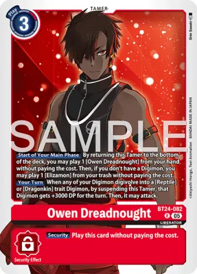 Owen Dreadnought, Digimon card BT24-082