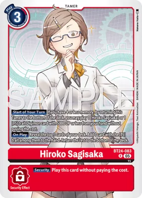 Hiroko Sagisaka, Digimon card BT24-083