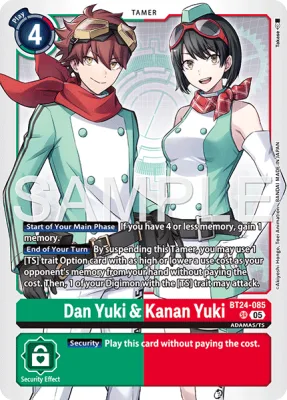 Dan Yuki & Kanan Yuki, Digimon card BT24-085