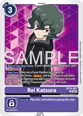 Rei Katsura, Digimon card BT24-087