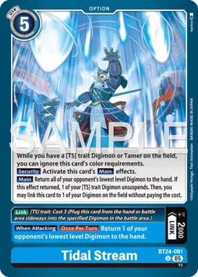 Tidal Stream, Digimon card BT24-091
