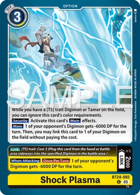 Shock Plasma, Digimon card BT24-092
