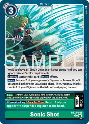 Sonic Shot, Digimon card BT24-095