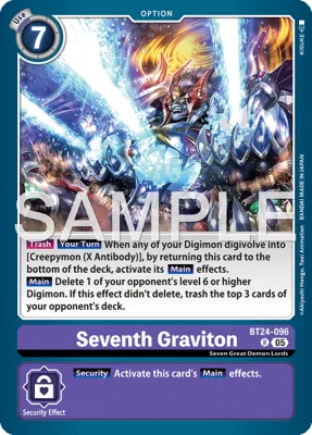 Seventh Graviton, Digimon card BT24-096