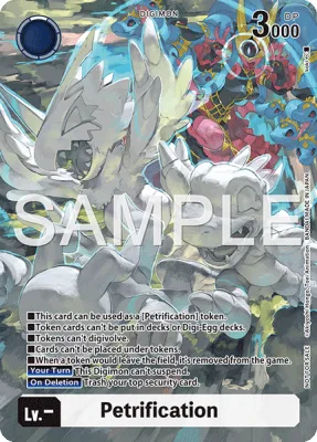 Petrification, Digimon card BT24-TOKEN