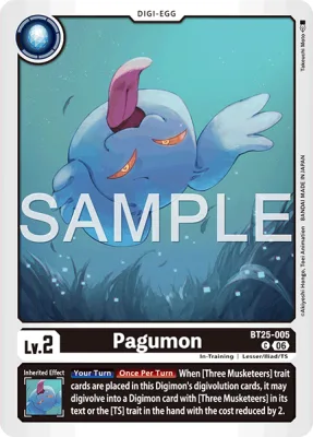 Pagumon, Digimon card BT25-005