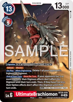 UltimateBrachiomon, Digimon card BT25-019